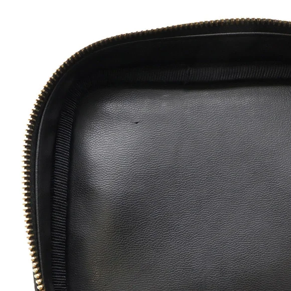 CHANEL Black Caviar Leather Logo Pouch - Picture 9 of 9